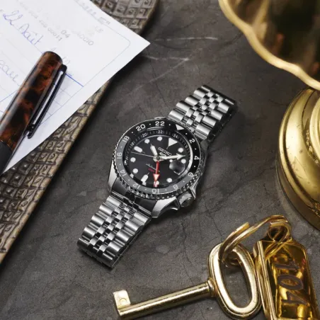 Orologio 5 Sports SSK001K1 Automatico GMT Acciaio Uomo Seiko