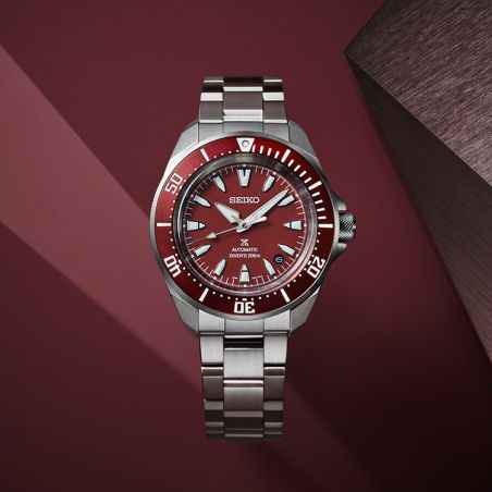 OROLOGIO SAMURAÏ AUTOMATICO QUADRANTE ROSSO UOMO SEIKO PROSPEX - category_name - XDMG De Marchi Gianotti