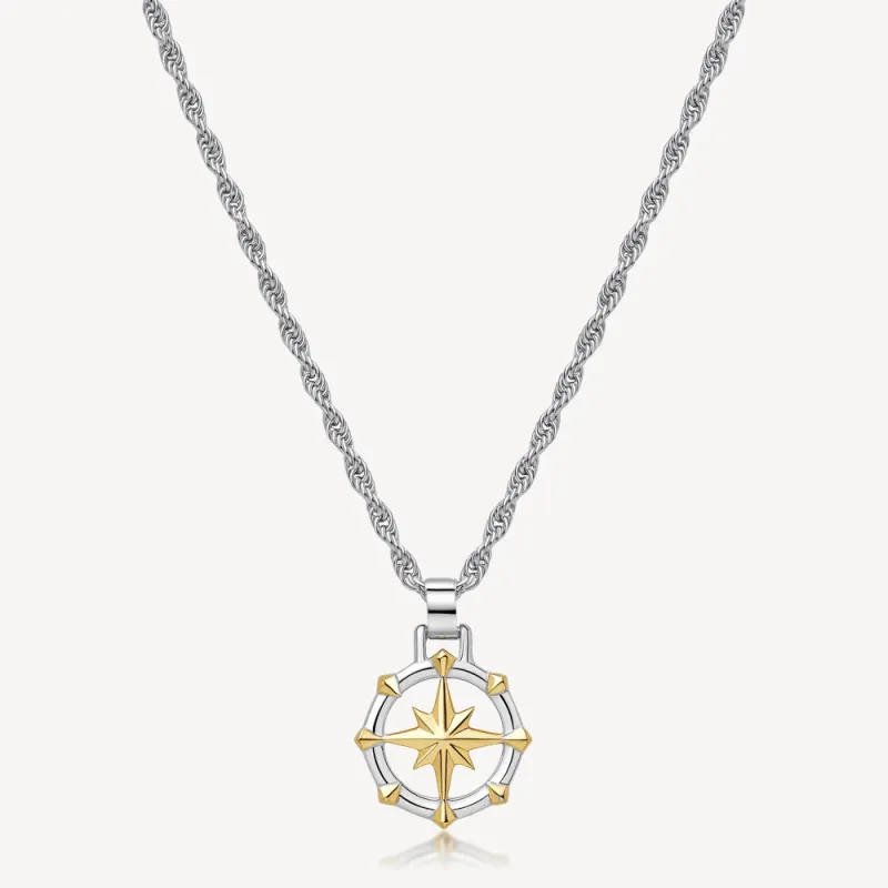 Collana SeaWolf Rosa dei Venti Uomo Brosway Collana SeaWolf Rosa dei Venti Uomo Brosway