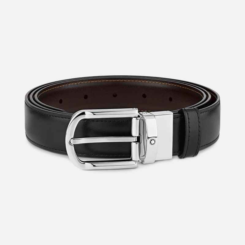 Cintura Reversibile nero marrone Uomo Montblanc