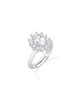 ANELLO ADATTABILE ROYAL LADY ZIRCONE BIANCO AMEN ANLDGBBB2 Amen