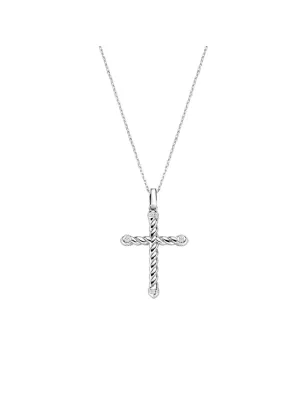 Collana in Ottone Rodiato Croce Intrecciata Donna Amen - category_name - XDMG De Marchi Gianotti