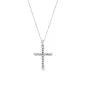 Collana in Ottone Rodiato Croce Intrecciata Donna Amen