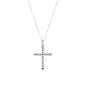 Collana in Ottone Rodiato Croce Intrecciata Donna Amen