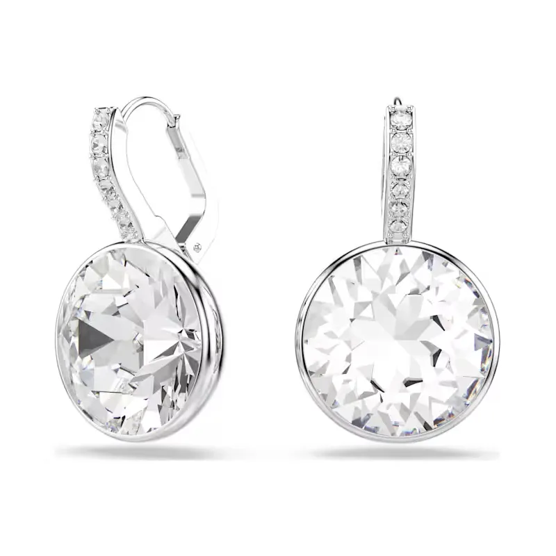 Orecchini pendenti Millenia, taglio round, bianchi Donna Swarovski