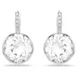 Orecchini pendenti Millenia, taglio round, bianchi Donna Swarovski