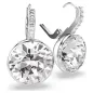 Orecchini pendenti Millenia, taglio round, bianchi Donna Swarovski
