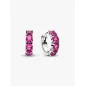 Orecchini Cerchi Cristalli Rosa Scuro Donna Pandora