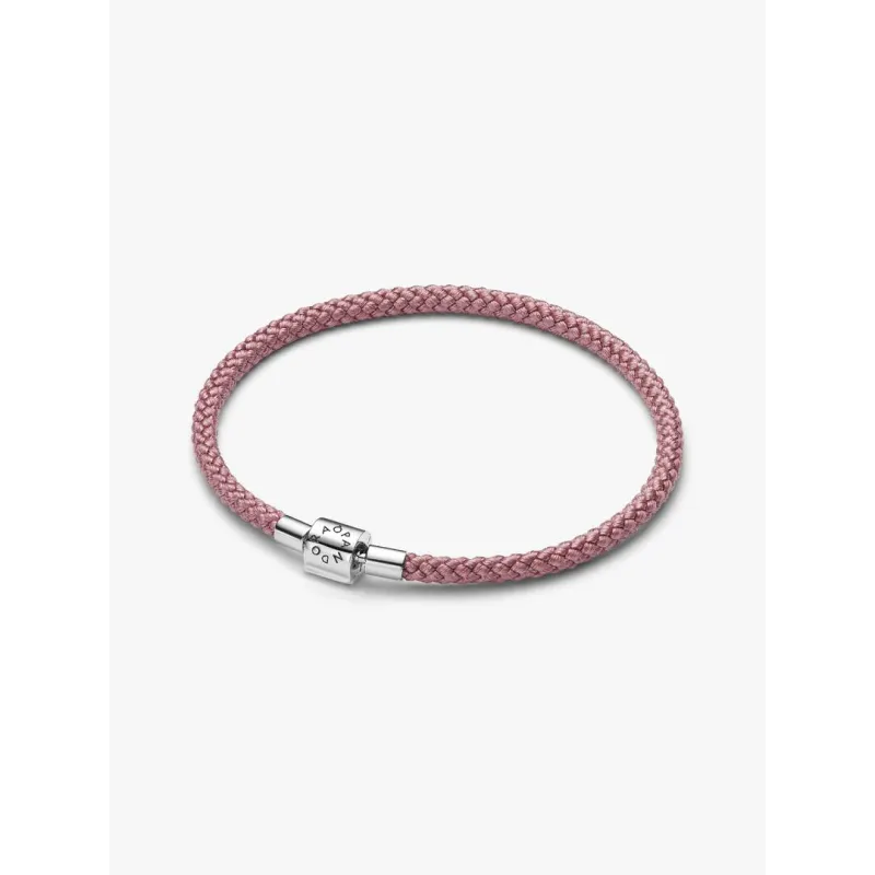 Bracciale in Corda Rosa con Chiusura a Barile cm.19 Donna Pandora Bracciale in Corda Rosa con Chiusura a Barile cm.19 Donna Pandora