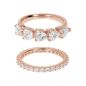 Anello Set Anelli con cuori e zirconi M12 Donna Bronzallure Anello Set Anelli con cuori e zirconi M12 Donna Bronzallure