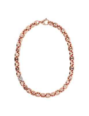 Collana MAGLIA MARINA CON ZIRCONI Donna Bronzallure