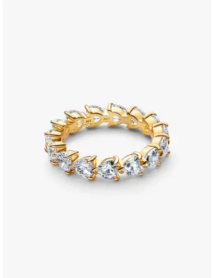 Anello Dorato Fascia Cuori mis.50 Donna Pandora