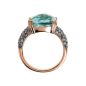 Anello PRISMA GEM QUADRATA PAVE' VERDE M16 Donna Bronzallure Anello PRISMA GEM QUADRATA PAVE' VERDE M16 Donna Bronzallure
