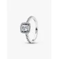 Anello Punto Luce Quadrato e Pavé mis.48 Donna Pandora Anello Punto Luce Quadrato e Pavé mis.48 Donna Pandora