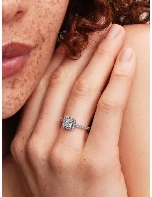Anello Punto Luce Quadrato e Pavé mis.48 Donna Pandora - category_name - XDMG De Marchi Gianotti