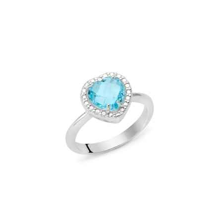 ANELLO IN ARGENTO M14 DONNA MILUNA GEMMA DEL CIELO LID3464 Miluna