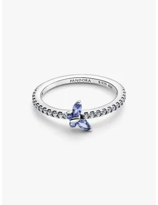Anello Farfalla Luminosa Blu mis.56 Donna Pandora