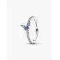 Anello Farfalla Luminosa  Blu mis.60 Donna Pandora