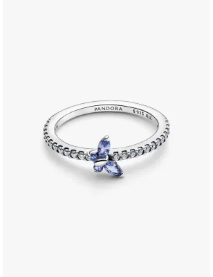 Anello Farfalla Luminosa  Blu mis.60 Donna Pandora