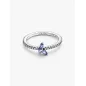 Anello Farfalla Luminosa  Blu mis.60 Donna Pandora