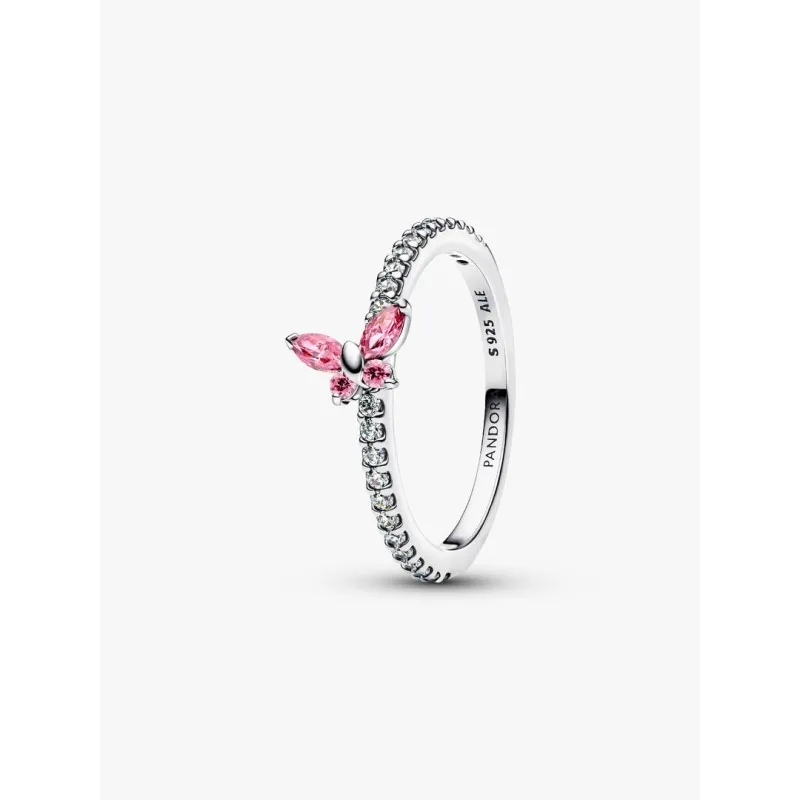 Anello Farfalla Luminosa Rosa mis.54 Donna Pandora Anello Farfalla Luminosa Rosa mis.54 Donna Pandora