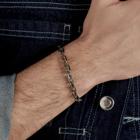 Bracciale Nemesi in Acciaio Finitura Rutenio Uomo Brosway