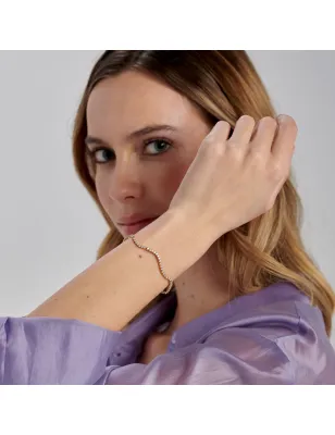 Bracciale Tennis Dorato Onde con Zirconi Bianchi Donna Brosway - category_name - XDMG De Marchi Gianotti