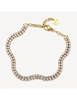 Bracciale Desideri Doppiofilo Dorato con Zirconi Bianchi Donna Brosway - category_name - XDMG De Marchi Gianotti