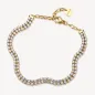 Bracciale Desideri Doppiofilo Dorato con Zirconi Bianchi Donna Brosway Bracciale Desideri Doppiofilo Dorato con Zirconi Bianchi Donna Brosway
