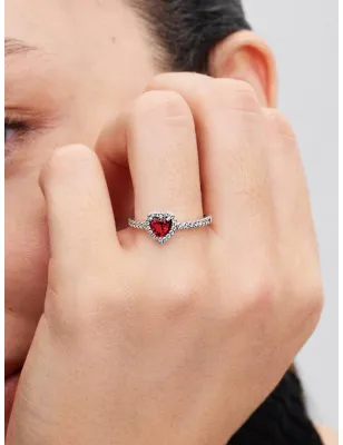 Anello Cuore in Rilievo Rosso mis.54 Donna Pandora - category_name - XDMG De Marchi Gianotti