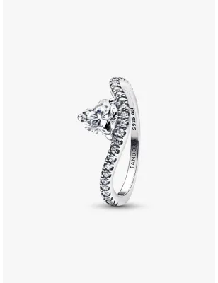 Anello Onda con Cuore Luminoso e Pavé mis.54 Donna Pandora - category_name - XDMG De Marchi Gianotti