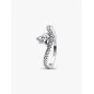 Anello Onda con Cuore Luminoso e Pavé mis.54 Donna Pandora Anello Onda con Cuore Luminoso e Pavé mis.54 Donna Pandora
