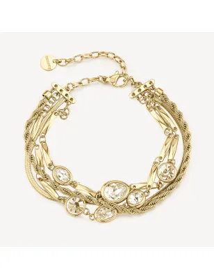 Bracciale Dorato Multifilo Symphonia con Cristalli Donna Brosway - category_name - XDMG De Marchi Gianotti