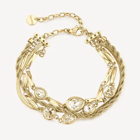 Bracciale Dorato Multifilo Symphonia con Cristalli Donna Brosway - category_name - XDMG De Marchi Gianotti