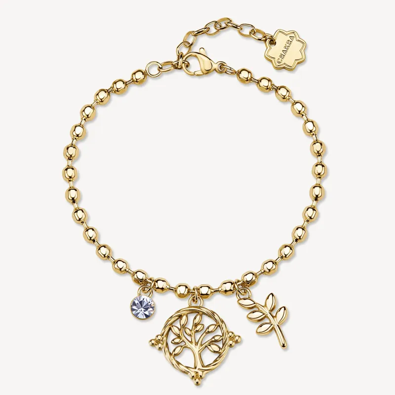 Bracciale Dorato Chakra Mistici Albero della Vita Donna Brosway Bracciale Dorato Chakra Mistici Albero della Vita Donna Brosway
