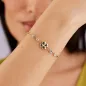 Bracciale Dorato Chakra Portafortuna con Quadrifoglio Donna Brosway