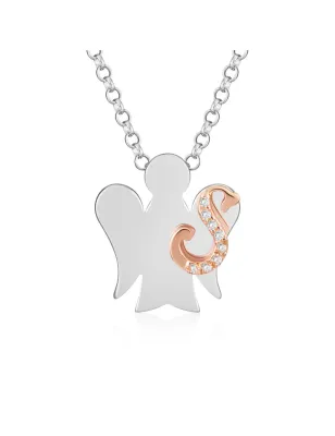 Collana Angelo con Lettera S Donna Roberto Giannotti
