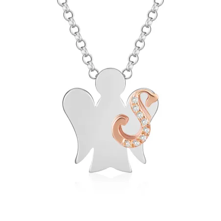 Collana Angelo con Lettera S Donna Roberto Giannotti