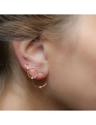 Monorecchino Filodamore Cerchio Diamante OR37GBT Donna Rubinia