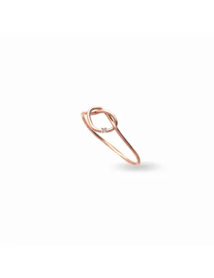 Anello Filodamore Cuore Annodato Diamante AN406RBT Donna Rubinia - category_name - XDMG De Marchi Gianotti