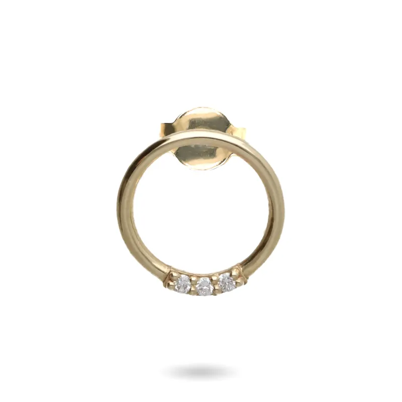 Monorecchino Filodamore Tre Diamanti OR365G-3BT Donna Rubinia