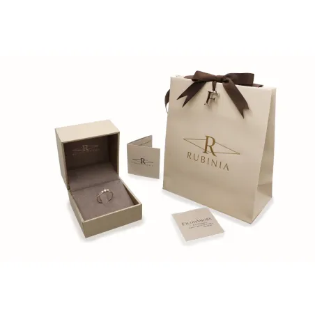 Anello Filodamore Cuore Annodato Diamante AN406RBT Donna Rubinia