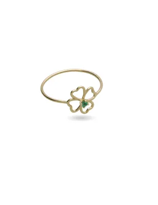 Anello Filodamore Quadrifoglio Smeraldo AN414GSM Donna Rubinia - category_name - XDMG De Marchi Gianotti
