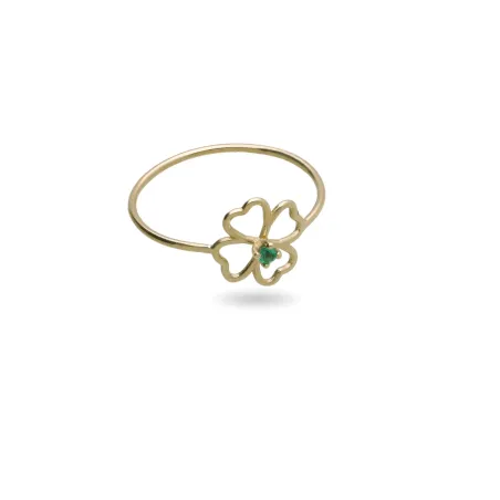 Anello Filodamore Quadrifoglio Smeraldo AN414GSM Donna Rubinia - category_name - XDMG De Marchi Gianotti