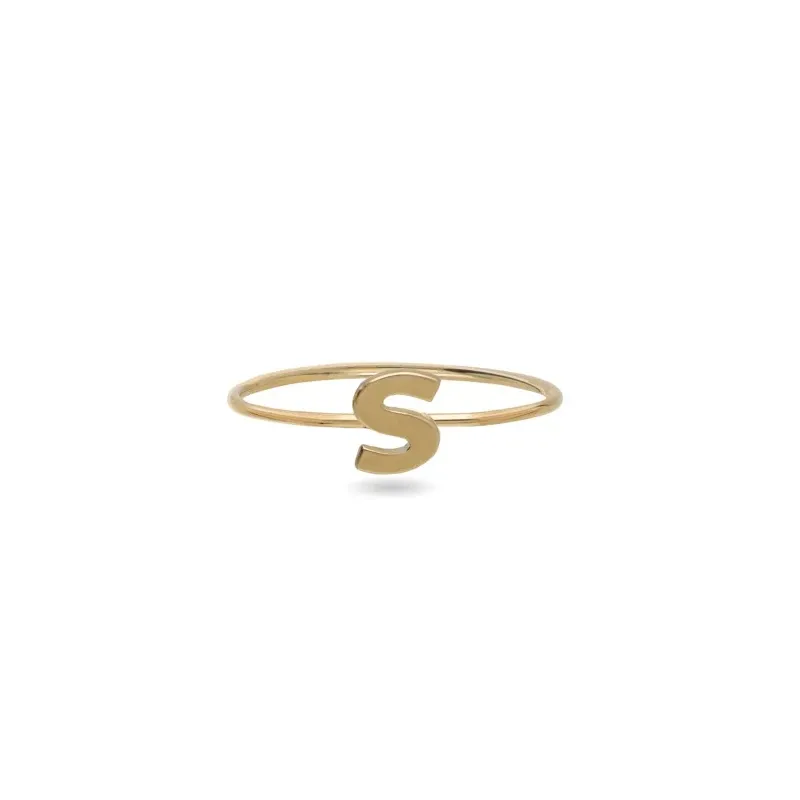 Anello Filodamore con Iniziale S AN255GG Donna Rubinia Anello Filodamore con Iniziale S AN255GG Donna Rubinia