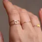 Anello Doppio Filodamore Iniziale AN351GBBT Donna Rubinia Anello Doppio Filodamore Iniziale AN351GBBT Donna Rubinia