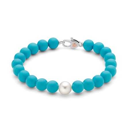 Bracciale Filo Perle Agglomerato Turchese PBR1794V Donna Miluna - category_name - XDMG De Marchi Gianotti