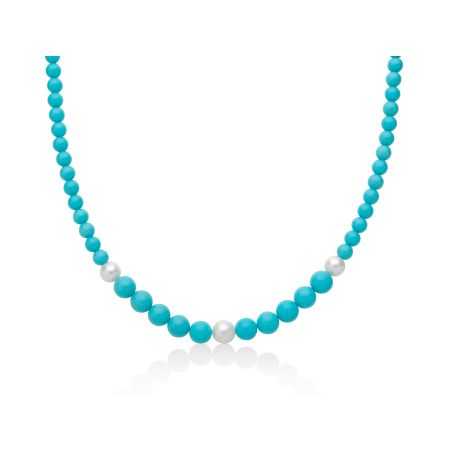 Collana Terra e Mare Filo Perle Turchese PCL6695 Donna Miluna - category_name - XDMG De Marchi Gianotti