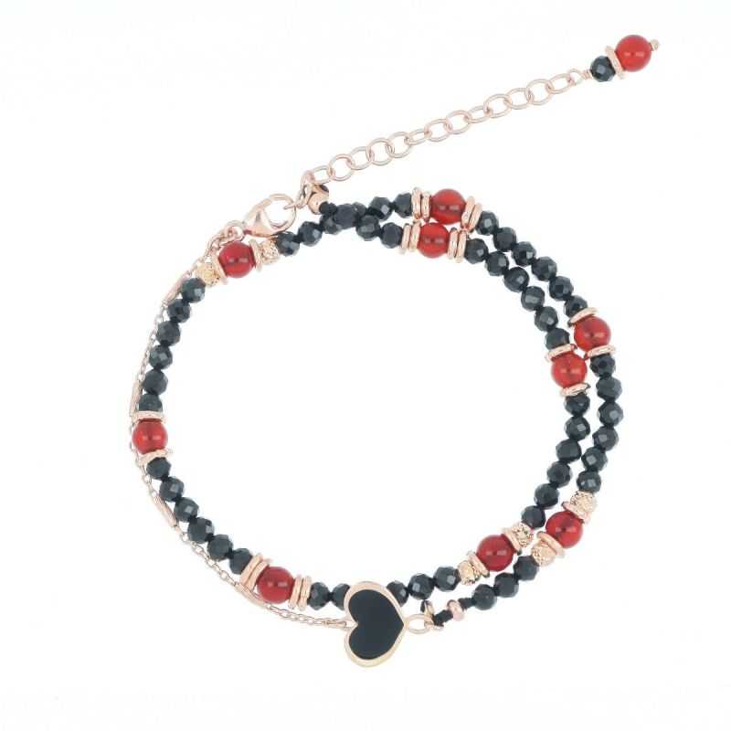 BRACCIALE DOPPIO DONNA MAMAN ET SOPHIE SPINELLO E CORNIOLA
