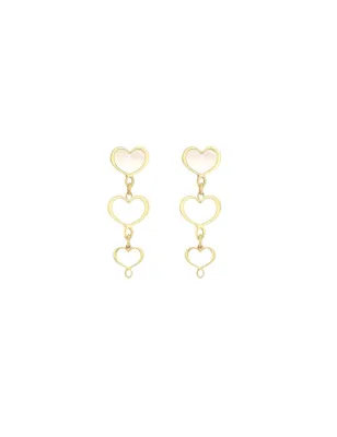 ORECCHINI MAMAN DUE CUORI MADREPERLA DONNA MAMAN ET SOPHIE  - category_name - XDMG De Marchi Gianotti